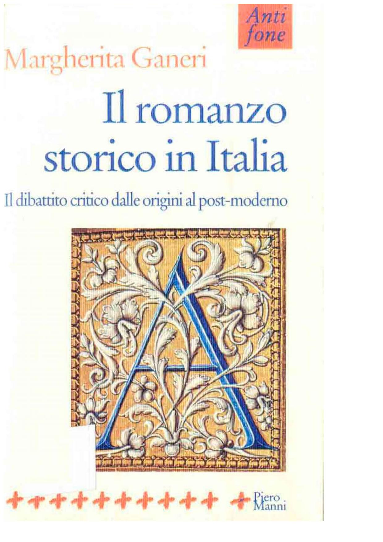 Il romanzo storico in Italia: il dibattito critico dalle origini al postmoderno