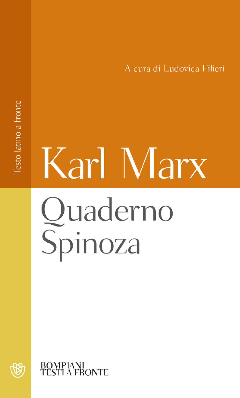 Quaderno Spinoza