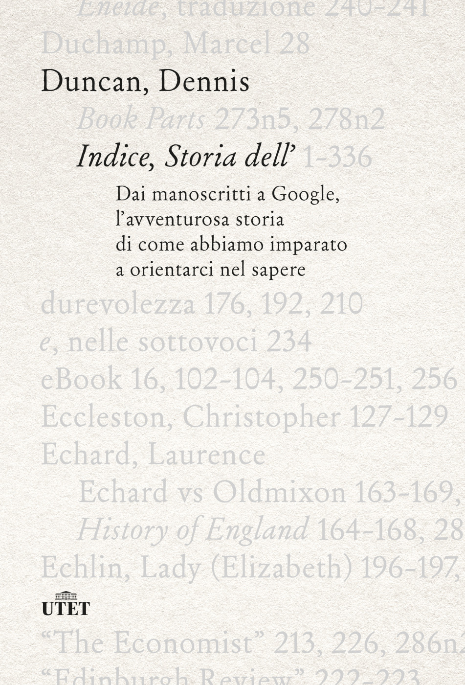 Indice, storia dell'